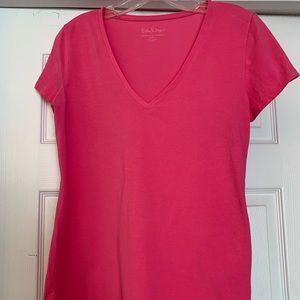 COPY - EUC LILLY PULITZER MICHELLE TEE Capri Pink
